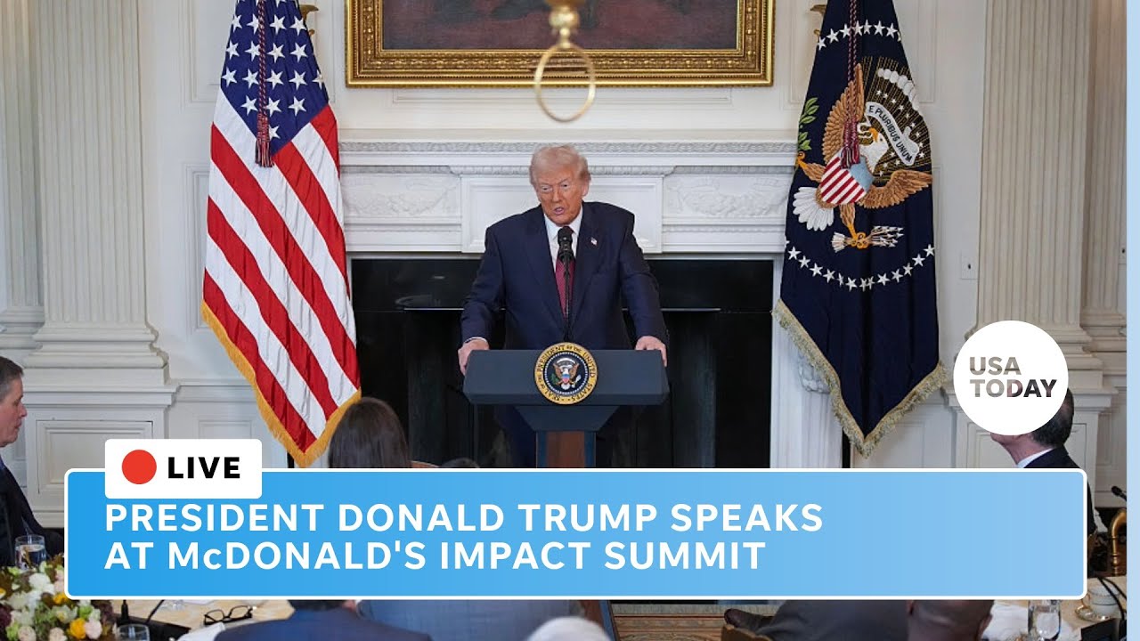 WATCH LIVE: President Trump speaks at McDonald's Impact Summit