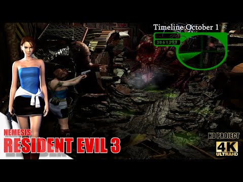 Resident Evil (バイオハザード) 3 Nemesis (1998) True Ending Timeline Part 2 | Playstation 1 | 4K HD Project