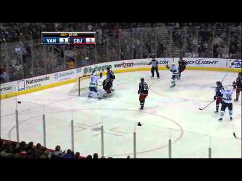 Mikael Samuelsson blooper goal Against Blue Jackets - NHL Fox Sports Ohio Feed