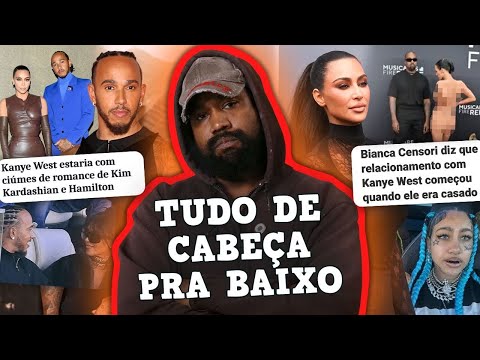 O PESADELO DE KANYE WEST: KIM NAMORANDO LEWIS HAMILTON, BIANCA CENSORI EXPÕE TUDO…  