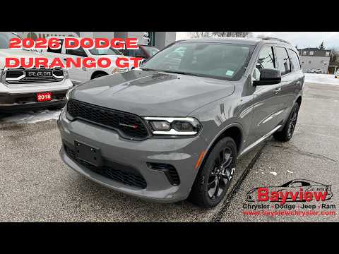 2026 Dodge Durango in Gray for sale at Bayview Chrysler Dodge Jeep Ram in Sarnia, ON