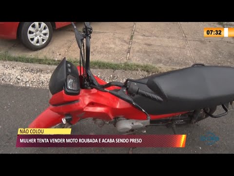 Mulher tenta vender moto roubada em site e acaba sendo presa 25 03 2021