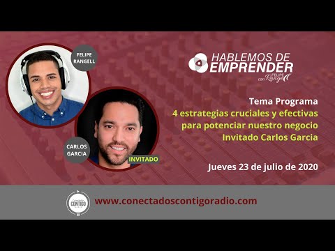 , title : '4 estrategias cruciales y efectivas para potenciar negocio con Carlos Garcia - Hablemos de Emprender'