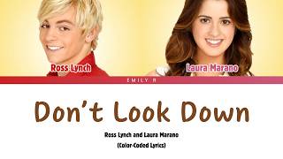 Don't Look Down - Ross Lynch &amp; Laura Marano (Color-Coded Lyrics)