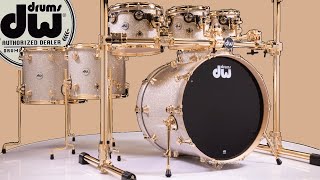 Video thumbnail for DW Collector's 7pc Maple SSC Shells Broken Glass by cymbalfusion drum shop