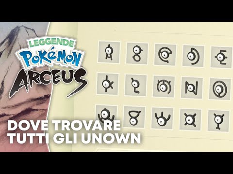 Dove trovare TUTTI i 28 UNOWN in Leggende Pokémon: Arceus