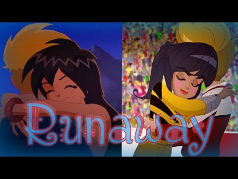 🚘the drakers🚘 and 🦖Dinofroz❄[Tom and Kery)&(Chris and louly] song:Runaway 🌟[AMVDDR]🌟