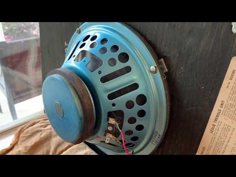 Homemade Leslie and Grill Cloth Installation and Blonde Bassman Amp Test