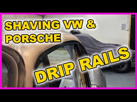 HOW TO: Shave VW Drip Rails and Porsche Drip Rails, Beginner Welder. Drip Rail Delete for Porsche