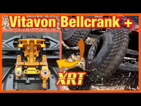 Traxxas XRT Gleaming Orange Vitavon Bellcrank and Bulkhead