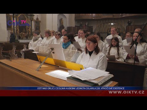 Ústí nad Orlicí: Cecilská hudební jednota oslavila 220. výročí své existence