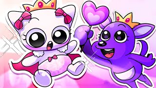 💜QUEEN BOUNCELIA & BANBALEENA🎀 | CUTE BABY ORIGIN STORY 【Garten Of Banban 3】