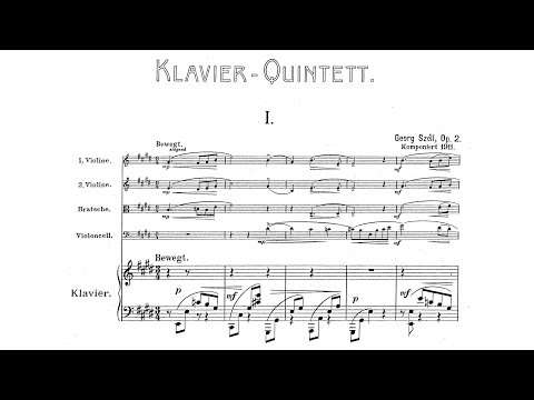 George Szell - Piano Quintet in E Major, Op. 2