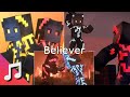 Minecraft Parody Believer Songs Of War Season 1 3 Music Video