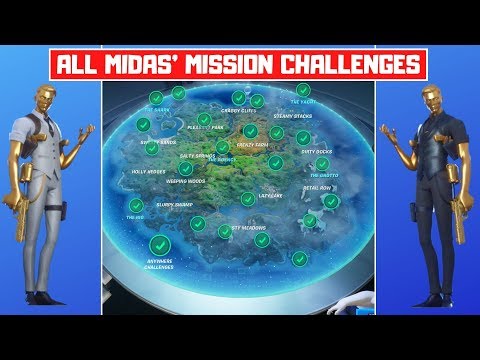 All Midas' Mission Week 9 Challenges Guide! - Fortnite Chapter 2 Season 2