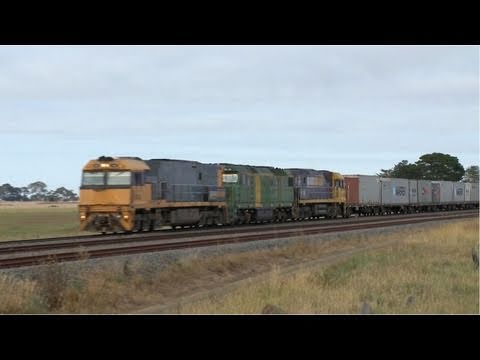 Patrick's Intermodal Container Train in Victoria, Australia - PoathTV Railways & Railroads