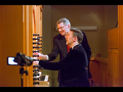 Organist Olivier Latry Improvises at a submitted theme at the University of Notre Dame