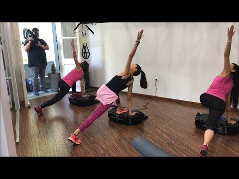 Backstage MakTV Παρουσίαση "Small Vibe Grοup Training" Power Plate.