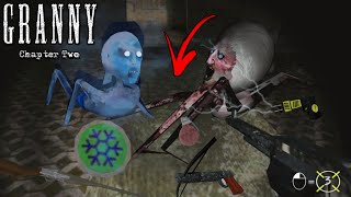 Granny Chapter 2 New Weapons || Spider Mom meets Slendrina Child Full Gameplay