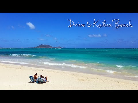 Kailua Beach Park from Kaimuki | Kailua, Honolulu, Oahu, Hawaii, USA 🌴 Hawaii 4K Driving