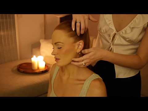 ASMR | Soft & Gentle Hair Play, Hair Brushing & Back Scratching On Sophia 🌙 (Whisper)