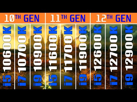 10600K vs 10700K vs 10900K vs 11600K vs 11700K vs 11900K vs 12600K vs 12700K vs 12900K ||