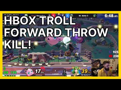 HBox TROLL Forward Throw Kill! (Hungrybox) | Smash Ultimate Highlights