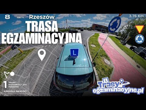 EGZAMIN PRAKTYCZNY- CAŁA TRASA EGZAMINACYJNA RZESZÓW  | Nauka Jazdy | Prawo Jazdy | Kurs online