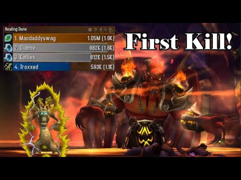 Resto Druid vs Kil'jaeden First Kill!!