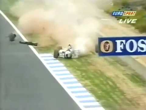 1994 Formula 1 @ Jerez - Blundell Crash