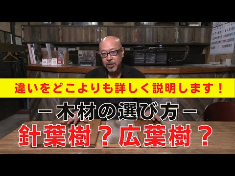 針葉樹と広葉樹の違いって何？？製作するものによって変わるの？違いをどこよりも詳しく説明します！