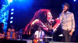 ky-mani marley and protoje "Rasta love" at redemption live  on 7th feb 2015 kingston
