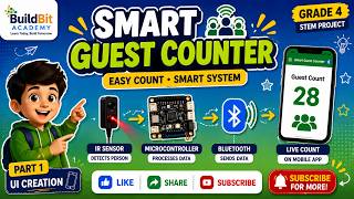 Smart Guest Counter - Easy Count | Grade 4 STEM Project | Part 1 | UI Creation in Code2Play