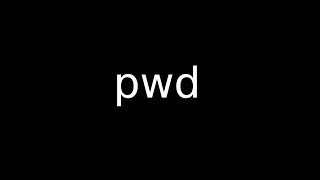 pwd : way to find the current directory (absolute path) in linux