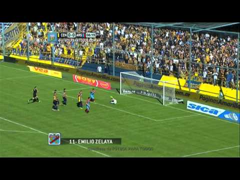 Gol de Zelaya. Rosario Central 0 - Arsenal 1. Fecha 8. Primera División 2014. FPT