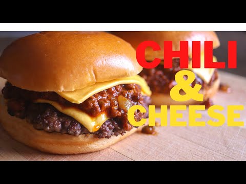 The Chili Cheese SMASH BURGER [ Chili Recipe ]