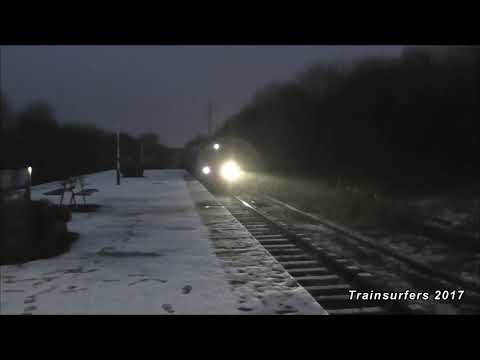 FL Class 66 No's. 66553 + 66571 + 66568 + 66541 on 0Z20 Hunslet Yd - Crewe B.H on 09.12.17 - HD