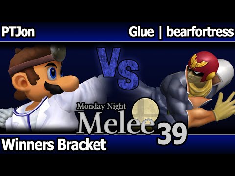 MNM 39 Melee - PTJon (Dr Mario) vs Glue | bearfortress (Falcon) - Winners Bracket