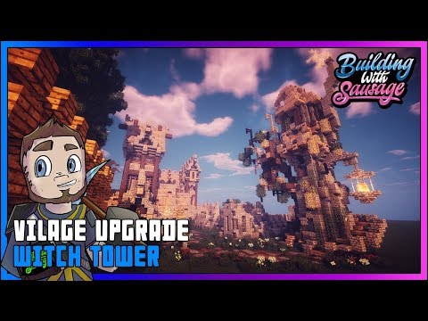 Minecraft - Witch Tower - Fantasy Village Upgrade