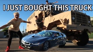 RUNNING OVER A BRAND NEW BMW i8
