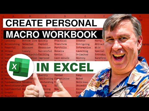 Excel - Excel How To Make Personal Macro Workbook in Excel - Episode 2553