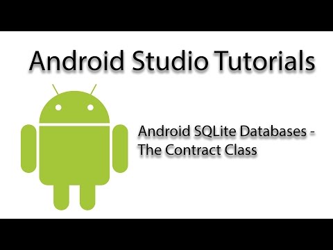 Android Studio Android Sqlite Databases Creating The Contract Class