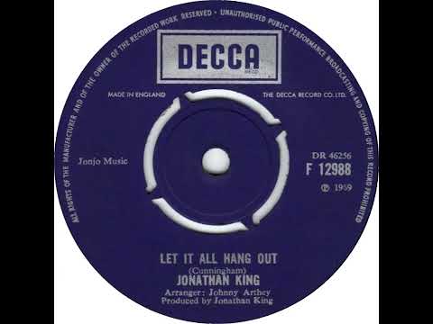 UK New Entry 1970 (3) Jonathan King - Let It All Hang Out