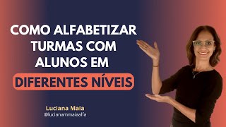 COMO ALFABETIZAR TURMAS COM ALUNOS EM DIFERENTES NÍVEIS?