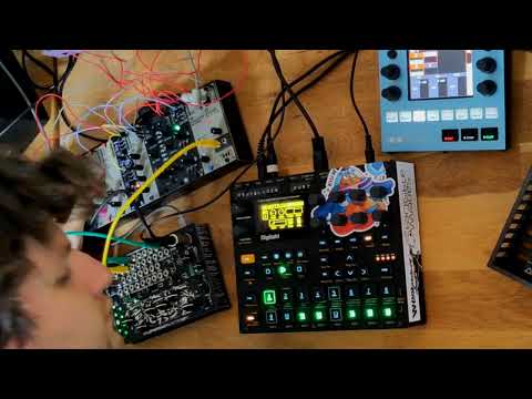 Live techno with AE Modular, Digitakt, SoftPop - "robot dreams"