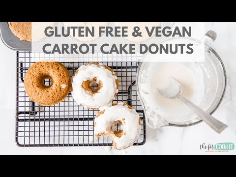 Gluten Free Vegan Carrot Cake Donuts