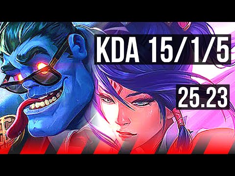 DR. MUNDO vs FIORA (TOP) | 15/1/5, 10 solo kills, Legendary | NA Master | 25.23