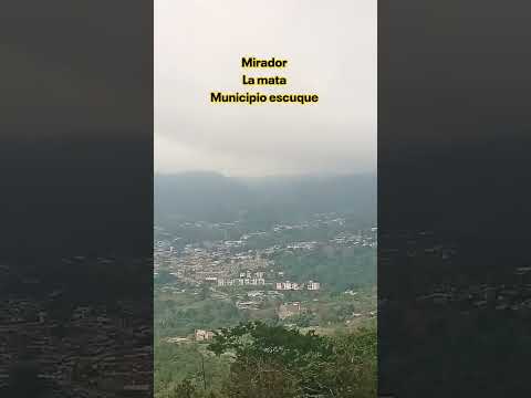 mirador la mata estado Trujillo, municipio escuque, puedes observar gran parte del pueblo de escuque