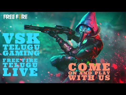 #freefire #live #telugu || free fire live stream in telugu || free fire live by vsk telugu gaming