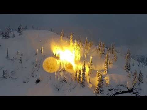 Front Row Seat to Triggered Avalanches